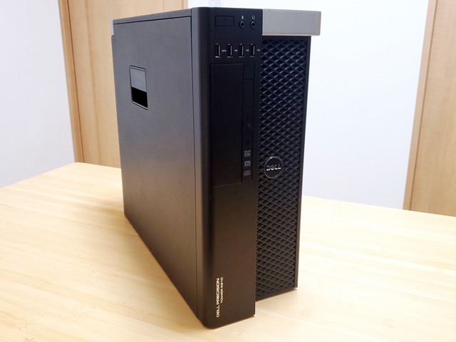 Dell Precision Tower 5810は、業務用サーバーマシンのミニタワーサイズ。